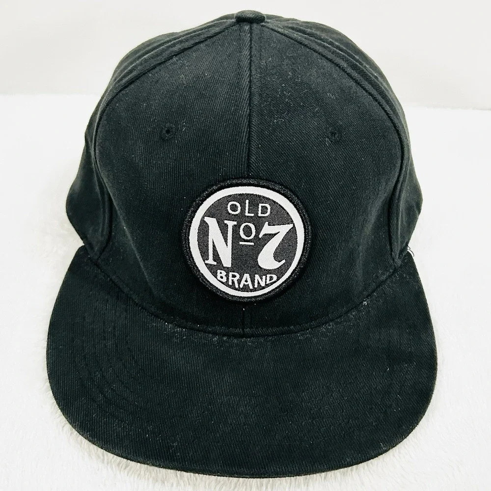 Jack Daniel's Old No. 7 Brand Drink Hat Cap Stretch Flex One Size Black Outdoors